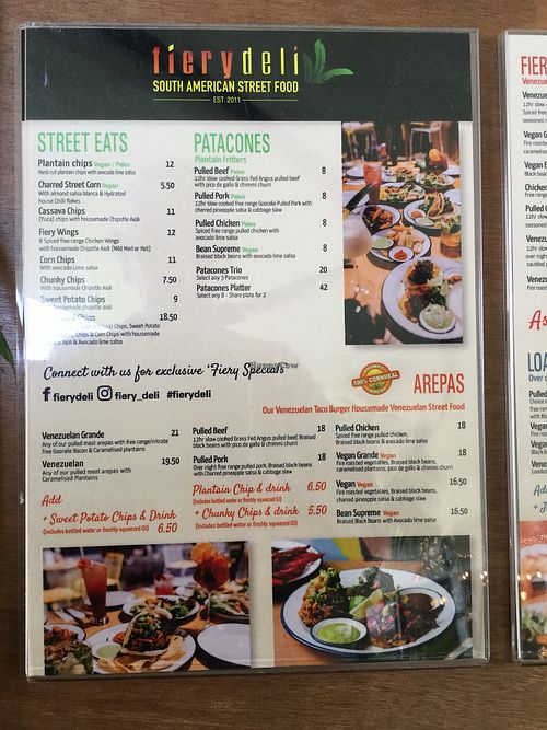 menu 1 at Fiery Deli in Chermside