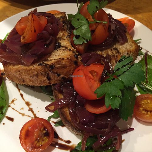 bruschetta  at Henderson's Restaurant in Edinburgh