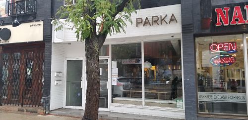 Outside at Parka Food Co. in Toronto
