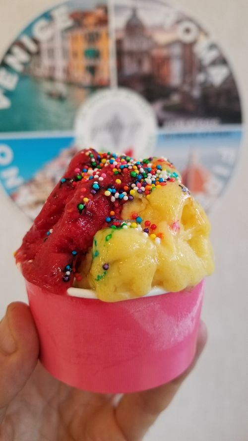 Raspberry & Passionfruit Gelato at Gelato-Go in Beverly Hills