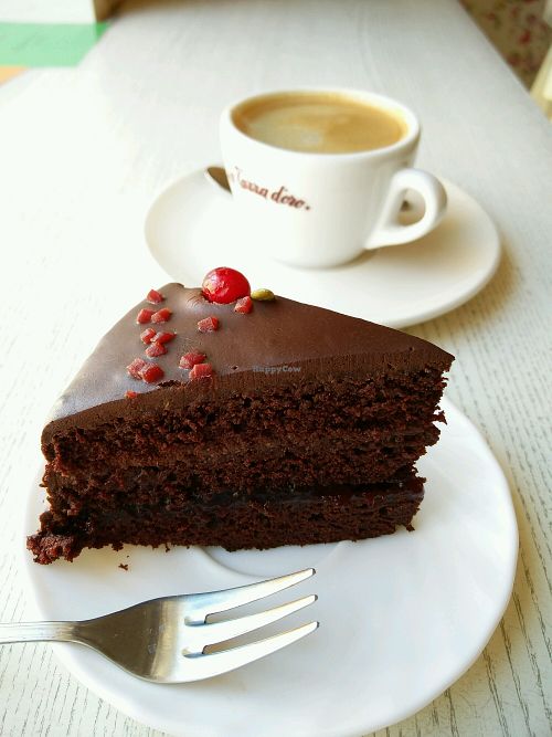 Vegan cake and coffee, Pas Beta at Pas Beta in Klaipeda