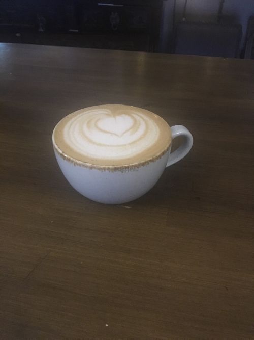 Flat white made with oat milk!  at The Wild Trapeze in Newcastle Upon Tyne
