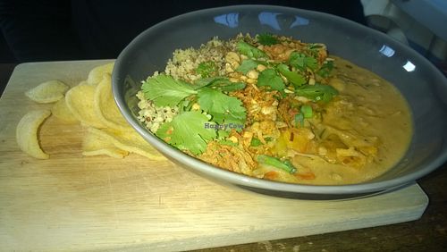 Squash Massaman curry at The Wild Trapeze in Newcastle Upon Tyne