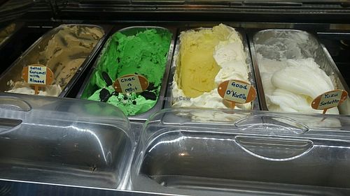 wide range of ice cream at The Clef Cafe 音符 in West Singapore