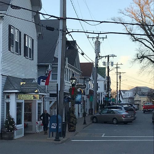 On the corner of Main at La Choza in Vineyard Haven