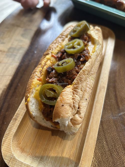 Chili dog  at The Green Place in Puerto Vallarta
