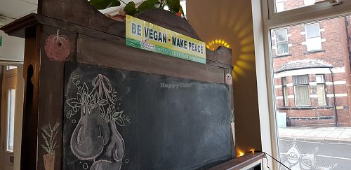 Board at Phoenix Plant Based Eatery in Prescot