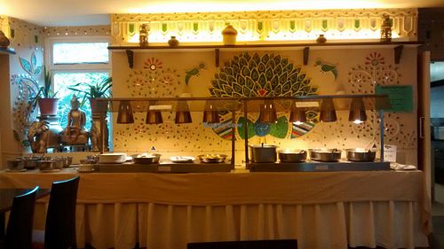 Buffet area. at Kalpna in Edinburgh