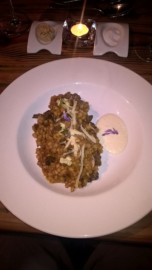 Risotto de Mote  at Martin Pescador in Futaleufu