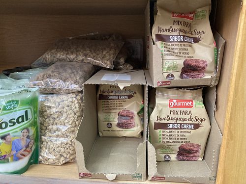 Dry soya meat at Mini Market in Futaleufu