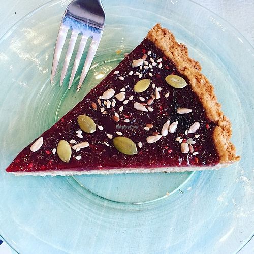 Memorable raspberry pie from Happy Cactus  at Happy Cactus in Fuerteventura