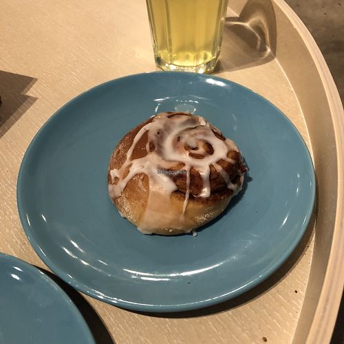 Cinnamon roll at Cafe Therese in Montreal