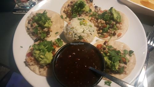vegan quinoa tacos at Cacao Restaurant in Kansas City