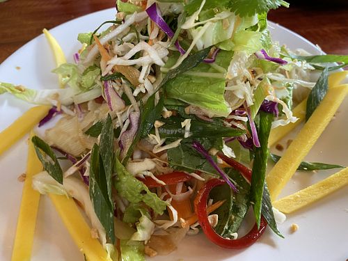 Their “green papaya salad” which wasn’t at all like a green papaya salad   at Phat Noodle in Dominical