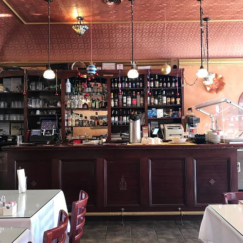 Bar at Desi Dhaba in Cambridge