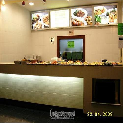 Vegetarian food stall at Taste of Asia Food Court in Kuala Lumpur
