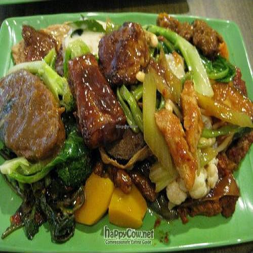 Plate of food at Taste of Asia Food Court in Kuala Lumpur