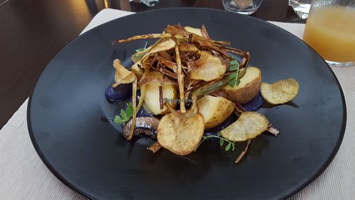 hot salad at Le Petit Bistrot in Tenerife