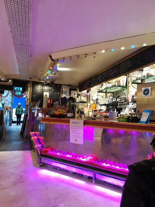 Cafe bar at Resbite Cafe in Bristol