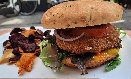Mushroom burger (Paddo) at Coffee Together in Deventer