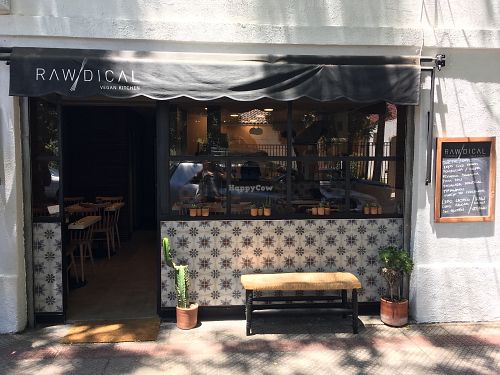 from outside  at Rawdical Vegan Kitchen in Santiago