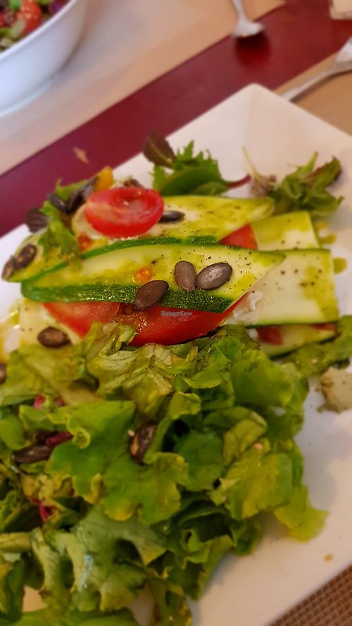 Zucchini lasagna at SOJI in Marseille