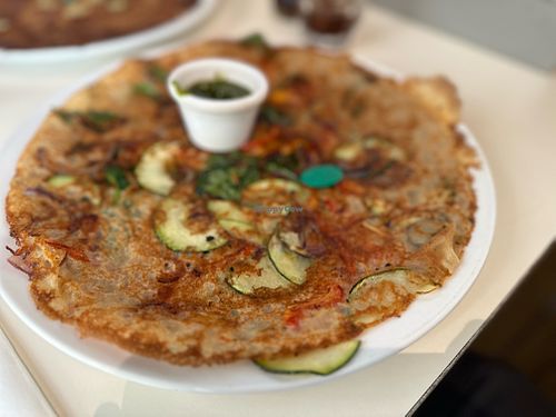 Veggie Dutch Pancake  at Pancakes - Prins Hendrikkade in Amsterdam
