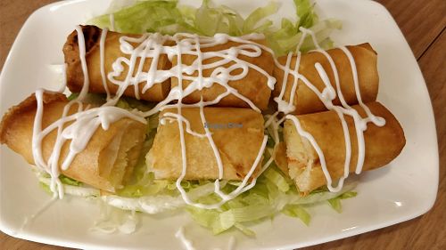 fried spring rolls at Maitree Cafe 慈素轩 in Central Singapore