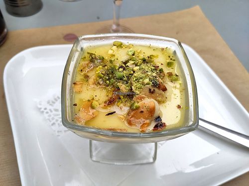 Lebanese pudding at Une Cuillère Pour Maman in Bergerac