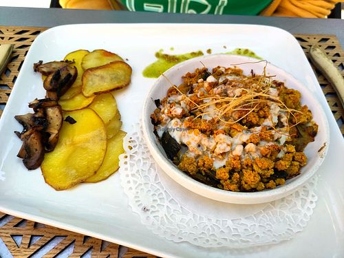 Zuchini crumble at Une Cuillère Pour Maman in Bergerac