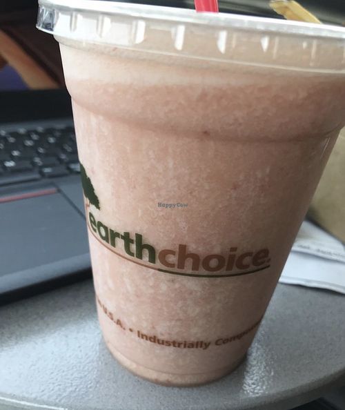 Strawberry Dream smoothie   at Santana's Vegan Grill in Colorado Springs