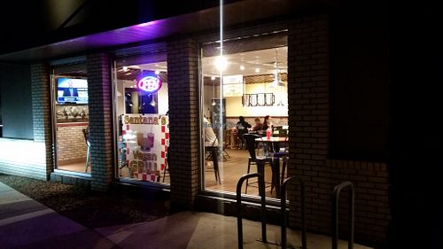 Santana's Vegan Grill from the parking lot at Santana's Vegan Grill in Colorado Springs