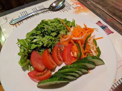 veggie salad. fresh veggies. at Bar Cafe Restaurante Giroud J&J in Trinidad