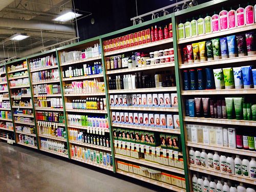 Toiletries at MOM's Organic Market in Washington
