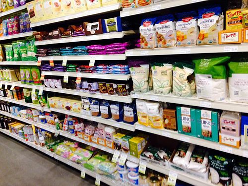 Baking ingredients at MOM's Organic Market in Washington