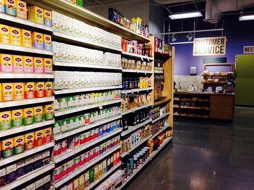 Tea and coffee at MOM's Organic Market in Washington