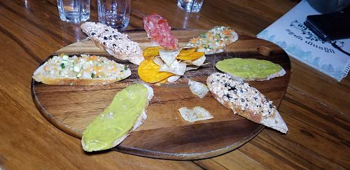 Bruchetta at Green-Go Garden in Siem Reap