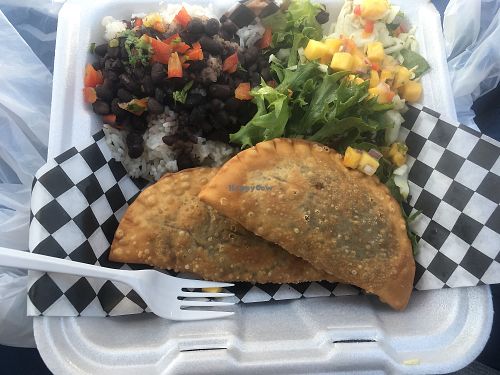 Vegan empanadas  at Mamas and the Tapas Cafe in Manteca