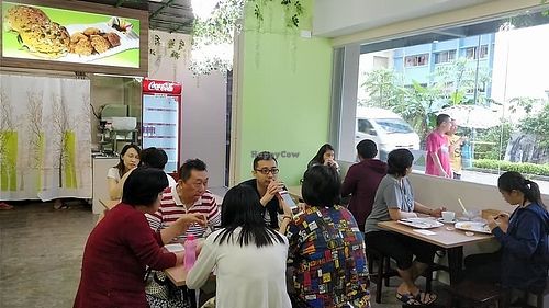 interior of western cafe section at PineGreen Fusion in Northeast Singapore