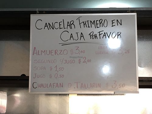cheap! at Big Mamma Restaurante Vegetariano in Guayaquil