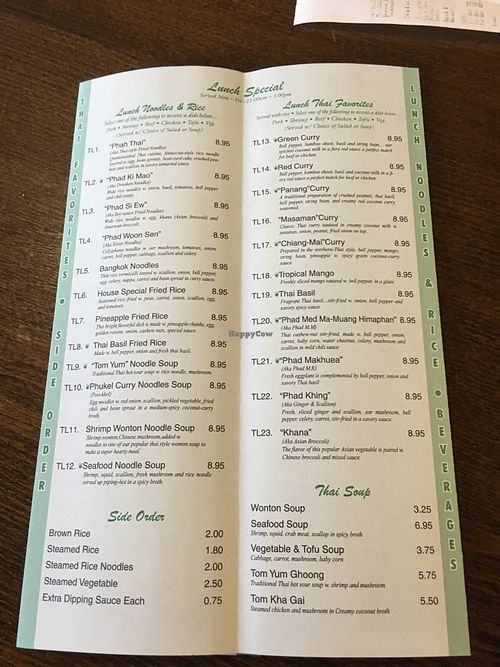 Lunch menu  at Japan One in Dubois