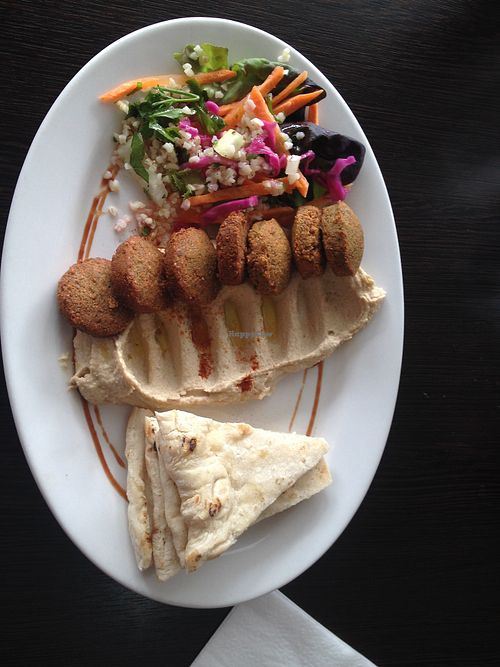 Falafel platter at Kassaba in Taupo