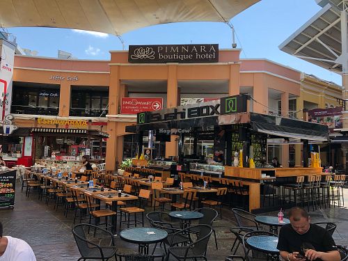 In the middle of 2 malls at Sushi Box in Phuket