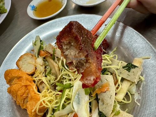 The most amazing barbeque 'pork'.   at Minh Tam in Ben Tre