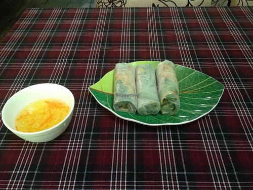 spring rolls at Huong Vy in Ho Chi Minh City