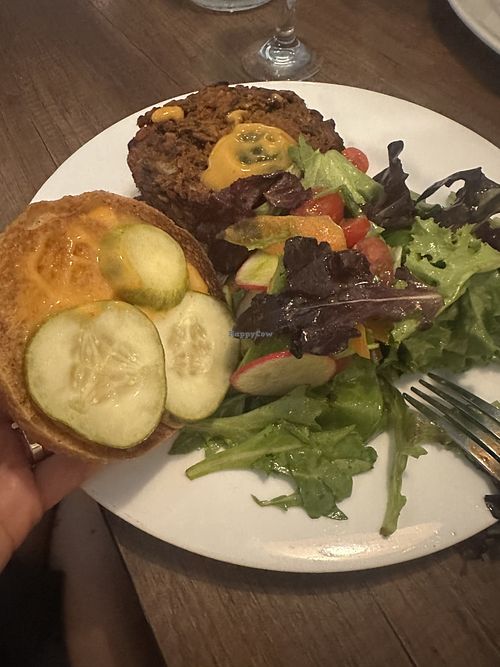 Black bean burger  at Brine in Eastham