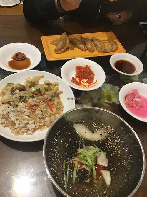 The vegan bugolgi was amazing ! My mom & sister were shocked by the texture ! at Oh Se Gae Hyang - 오세계향 in Seoul