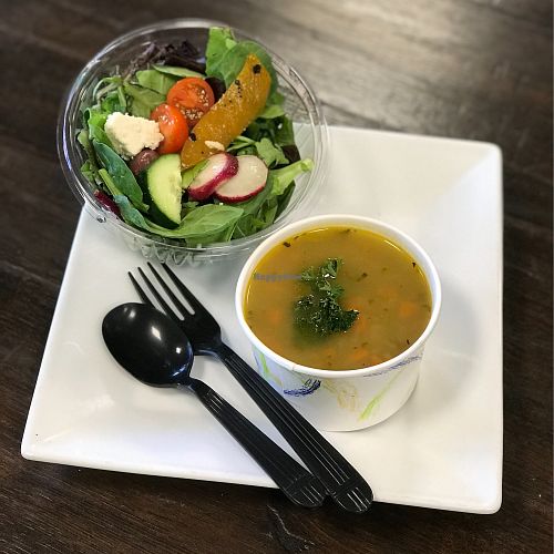 10am-2pm Lunch Special 1/2n’1/2 Garden Salad with Cup of (always dairy free) Soup of the day at Eda's Garden in Yorktown Heights