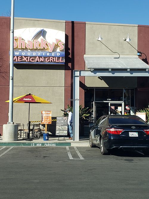 In the shopping center close to fwy at Sharky's Woodfired Mexican Grill in Burbank