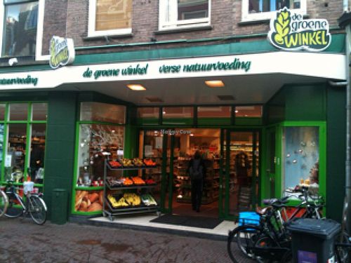 Outside at De Groene Winkel in Utrecht